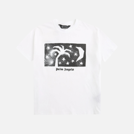 Palm Angels GD Nightsky Classic T-shirt Black And Silver