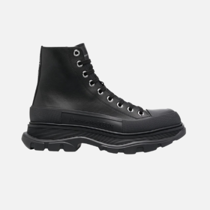 Alexander McQueen Tread Slick Boot Leather Black