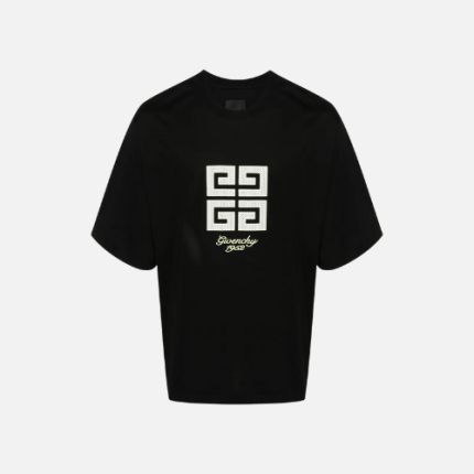 Givenchy 4G Embroidered Logo Oversized T-Shirt Black