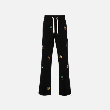 Casablanca Elements En Crayon Embroidered Cotton Track Pants