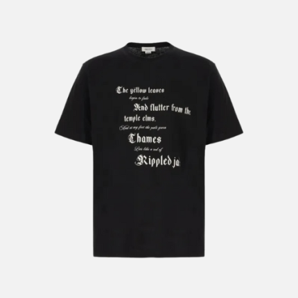 Alexander McQueen Black Cotton T-shirt