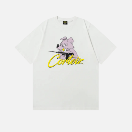 Corteiz K9 T-shirt White With A Dog Graphic