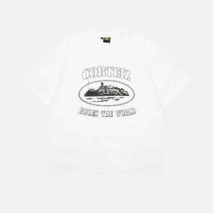 Corteiz CRTZ OG Alcatraz Tee White Cotton