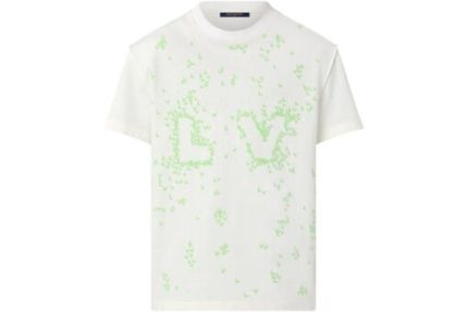 LV Spread Embroidery T-Shirt Milk White/Green