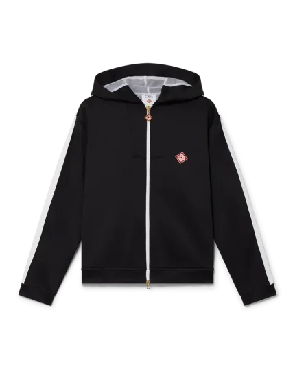 Casablanca Scuba Hooded Sweatshirt Black