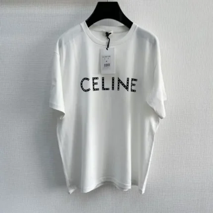 Celine Logo T-Shirt White