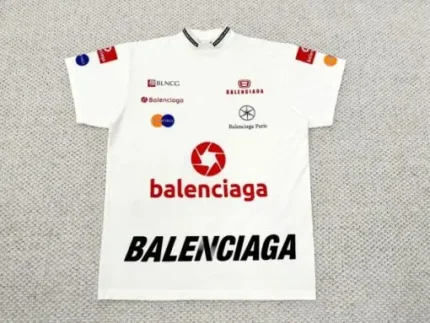 Balenciaga Top League T-Shirt Oversized White
