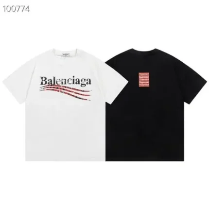 Balenciaga Supreme T-shirt White Black