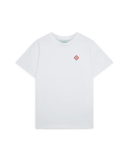 CASABLANCA Diamond Logo Patch T-Shirt Sky Blue