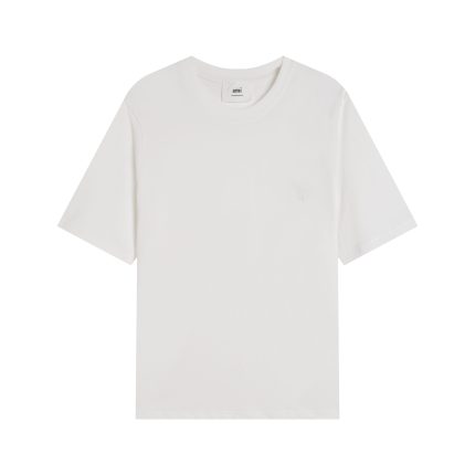 AMI Paris Cropped T-Shirt White