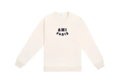 Ami Paris Sweatshirt White Cream