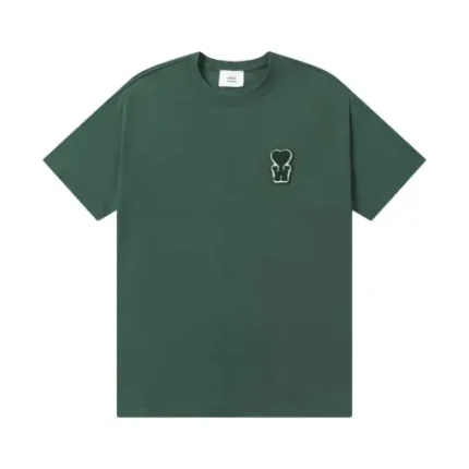 Ami Paris T-Shirt Cream Green