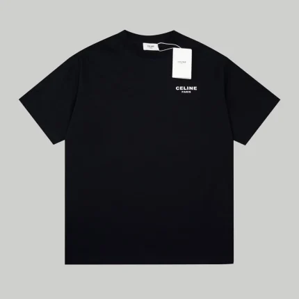 Celine Loose T-Shirt Cotton Jersey Black