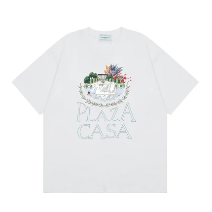 Casablanca Plaza Casa T-shirt White