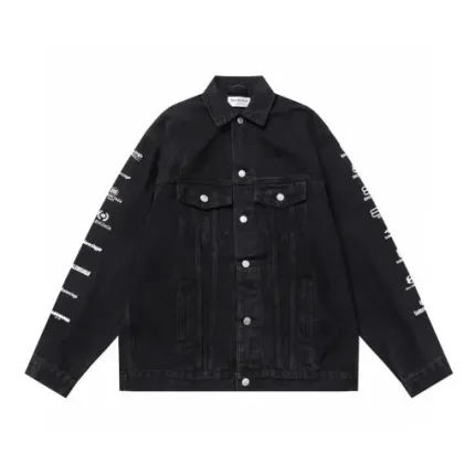 Balenciaga Jeans Denim Jacket Black
