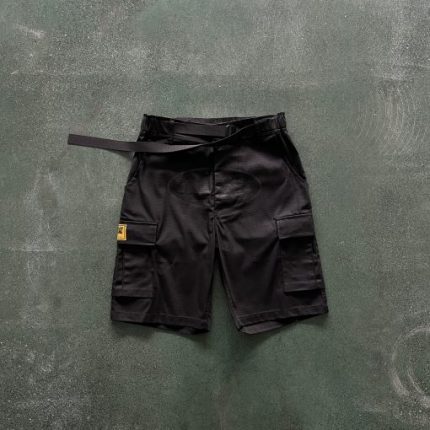 Corteiz Guerillaz Cargo Shorts Black