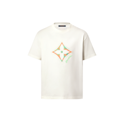 LV Monogram Flower 3D Gradient Print T-Shirt