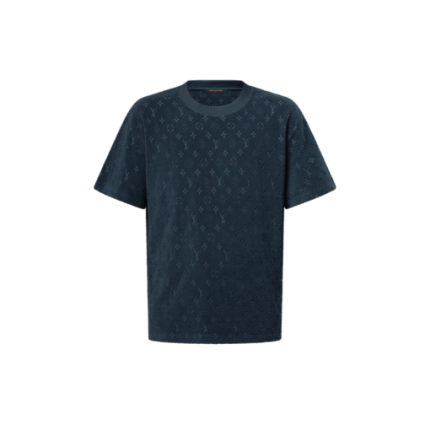 LV Monogram French Terry T-Shirt Dark Navy