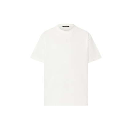 T-shirt with LV embossing Blanc Optique