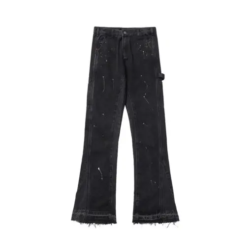 Gallery Dept. Black Paint Splatter ‘LA Flare’ Jeans