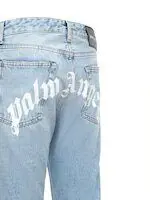 Palm Angels Jeans Fade White - Imagen 2