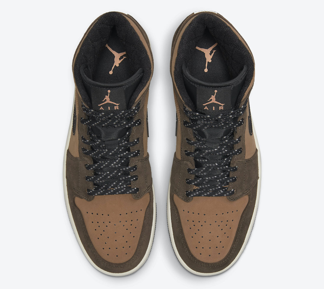 Nike Air Jordan 1 Mid SE Dark Chocolate - Imagen 4
