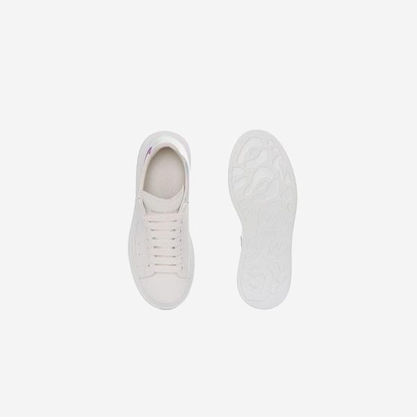 Alexander McQueen Oversized - White White Iridescent Silver - Imagen 4