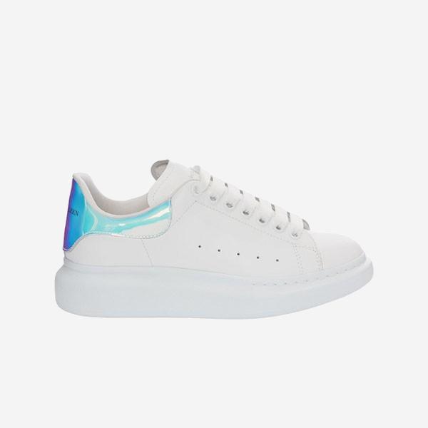 Alexander McQueen Oversized - White White Iridescent Silver - Imagen 2