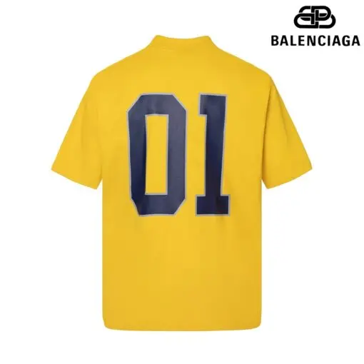 Balenciaga Basketball Oversized T Shirt Yellow - Imagen 2