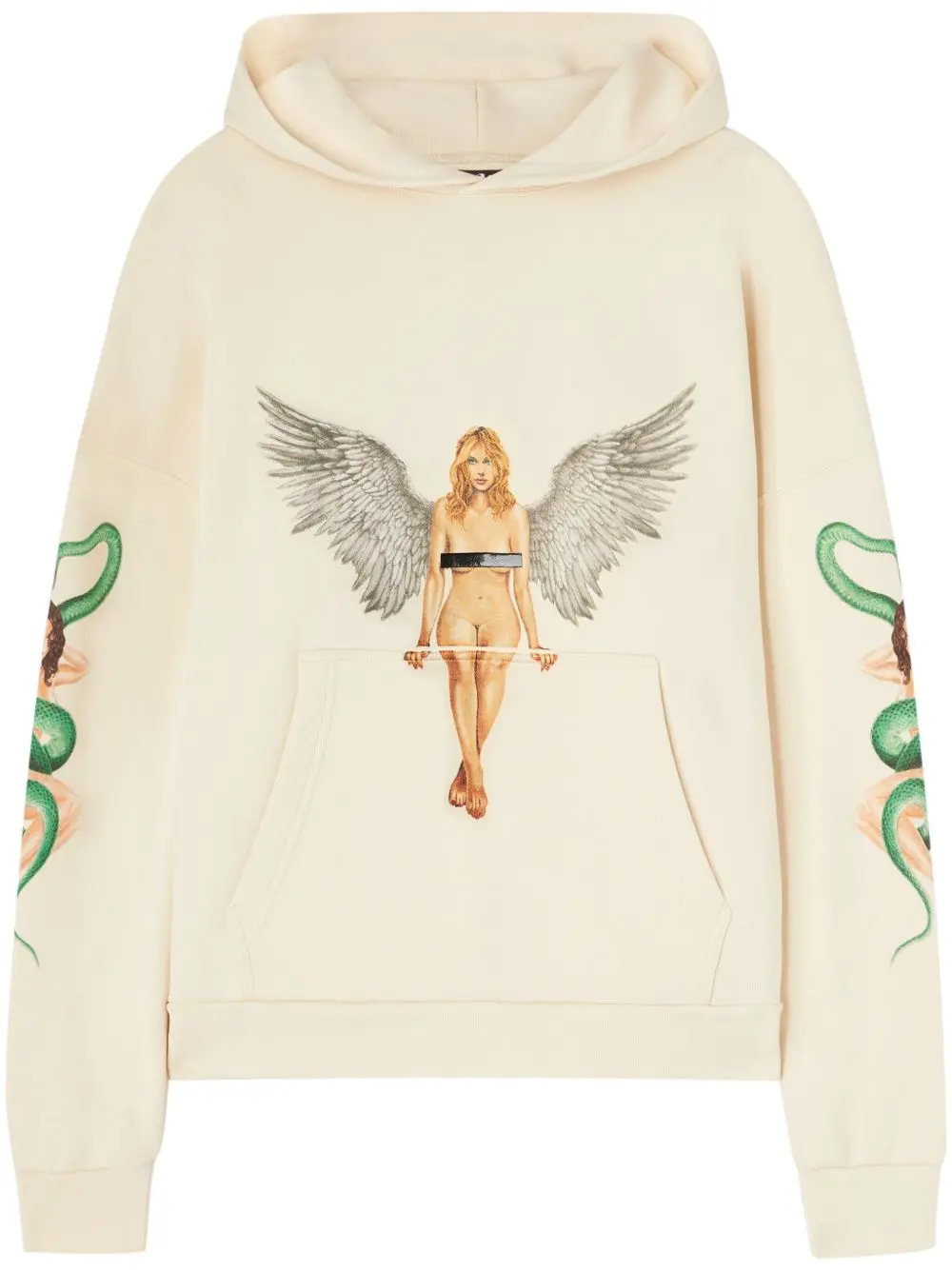 Palm Angels Pin Up hoodie cream white