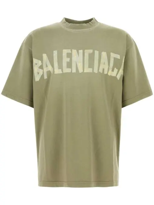 Balenciaga logo-print t-shirt green