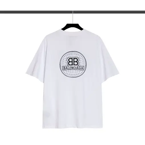 Balenciaga T-shirt White Black - Imagen 4