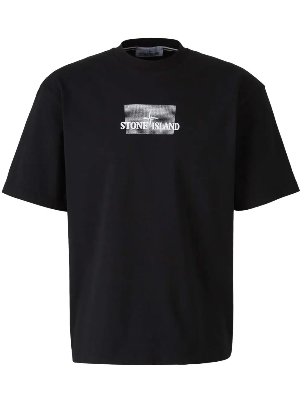 Stone Island printed cotton T-shirt black