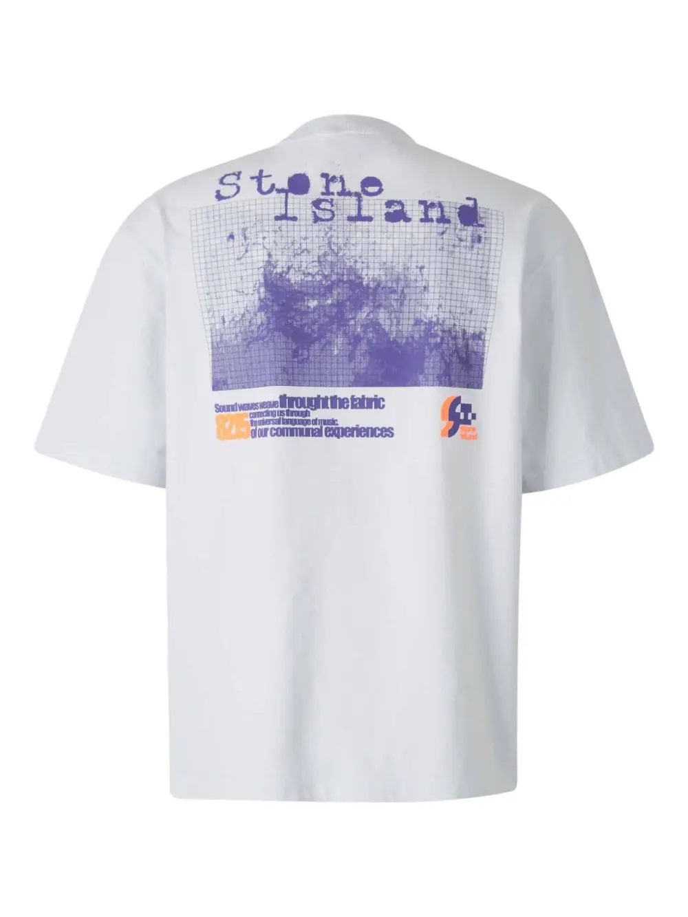 Stone Island printed cotton T-shirt white - Imagen 2