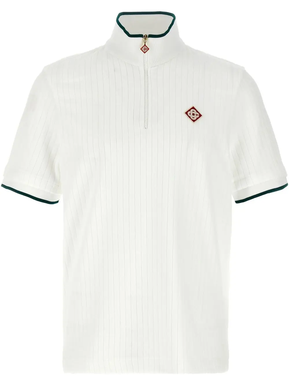 Casablanca Ribbed Velvet T-shirt White