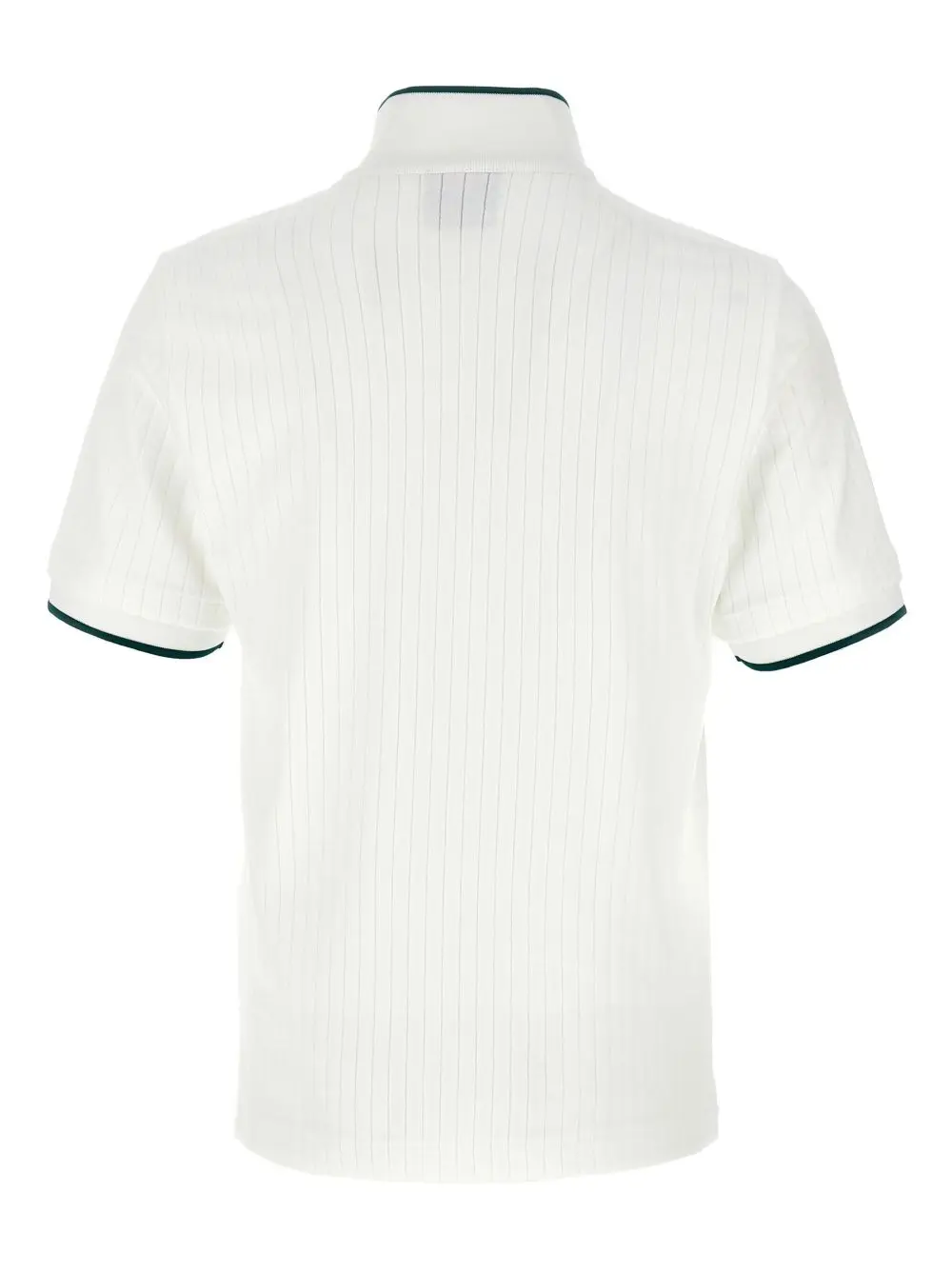 Casablanca Ribbed Velvet T-shirt White - Imagen 2