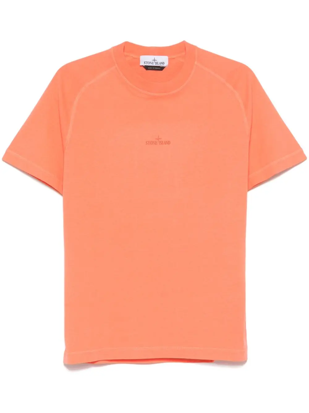 Stone Island organic-cotton jersey T-shirt light orange