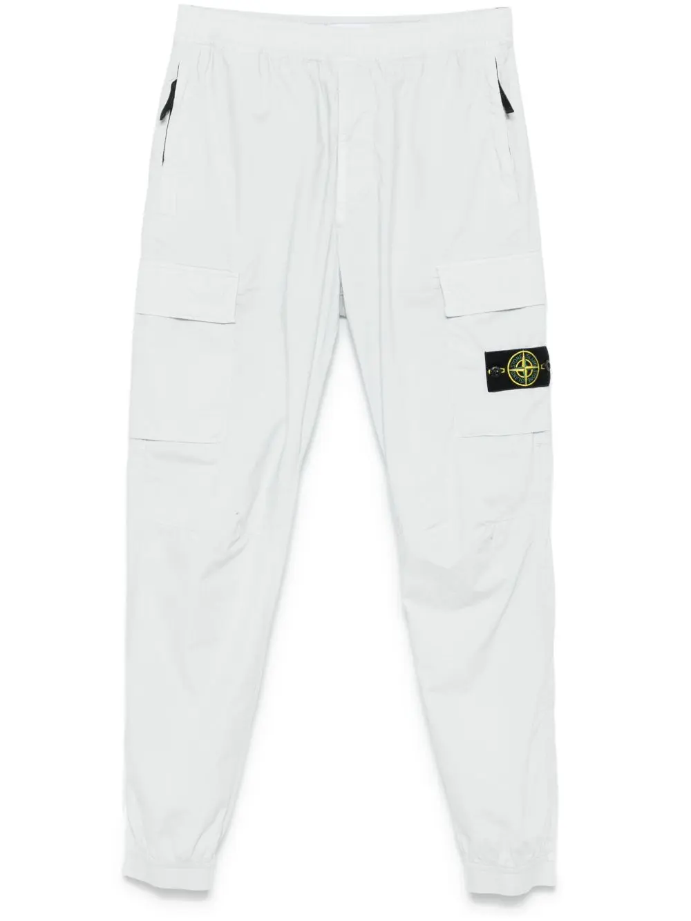 Stone Island tapered-leg cargo pants light blue
