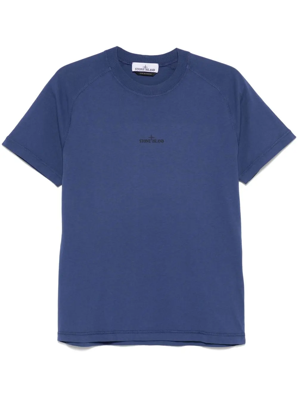 Stone Island logo-print T-shirt periwinkle blue