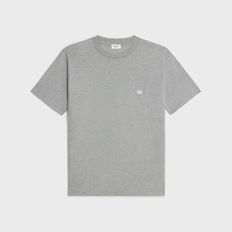 Celine Triomphe Loose T-shirt Cotton Jersey Grey