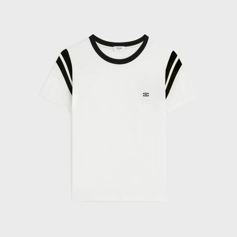 Celine Triomphe Regular T-shirt Cotton Jersey White