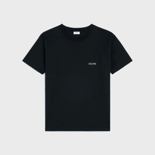Celine Loose T-shirt Cotton Jersey Black M2