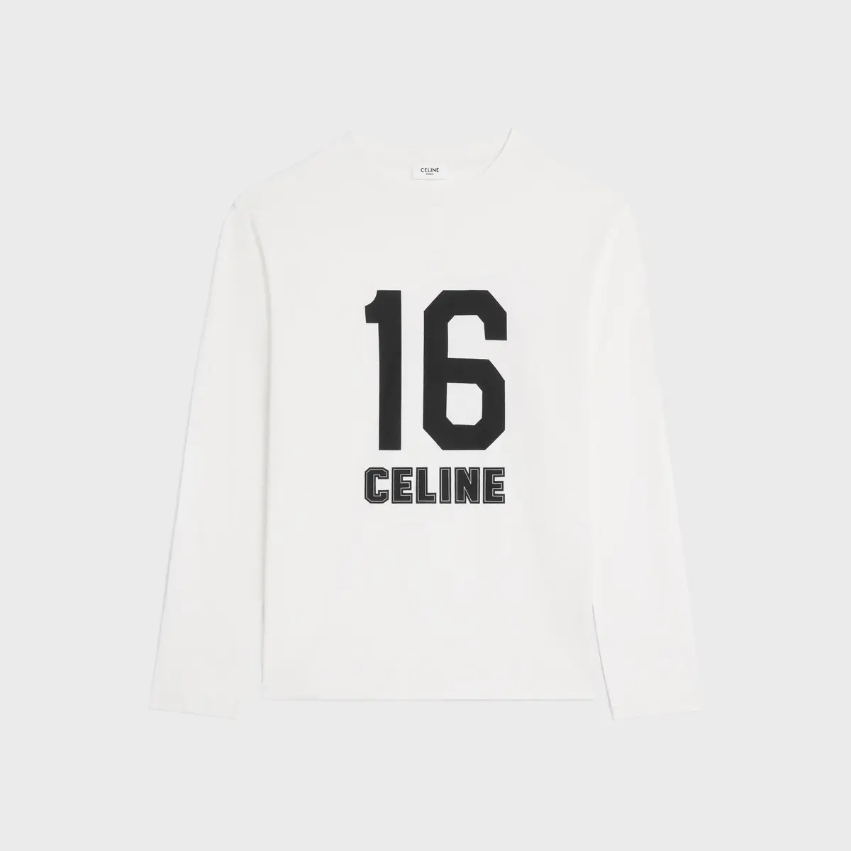 Celine 16 Loose T-Shirt IN Cotton Jersey White