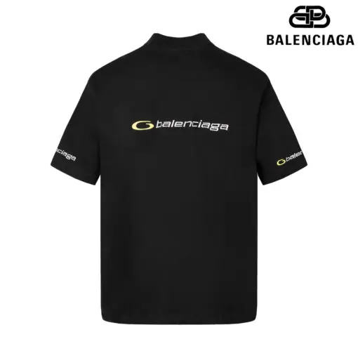 Balenciaga T Shirt Faded Washed Black - Imagen 2