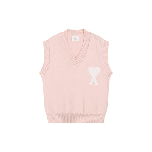 Ami Paris Pride Organic Cotton T-Shirt Pink