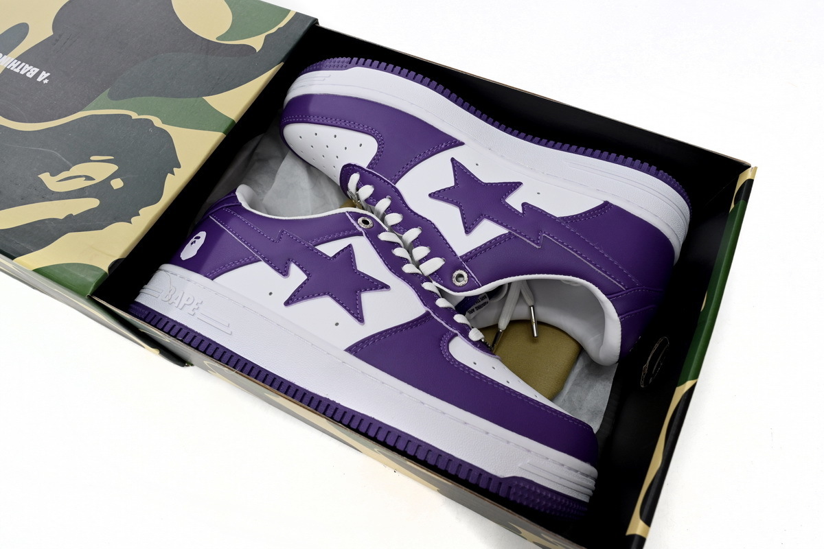 Bape STA Low White Purple - Imagen 3