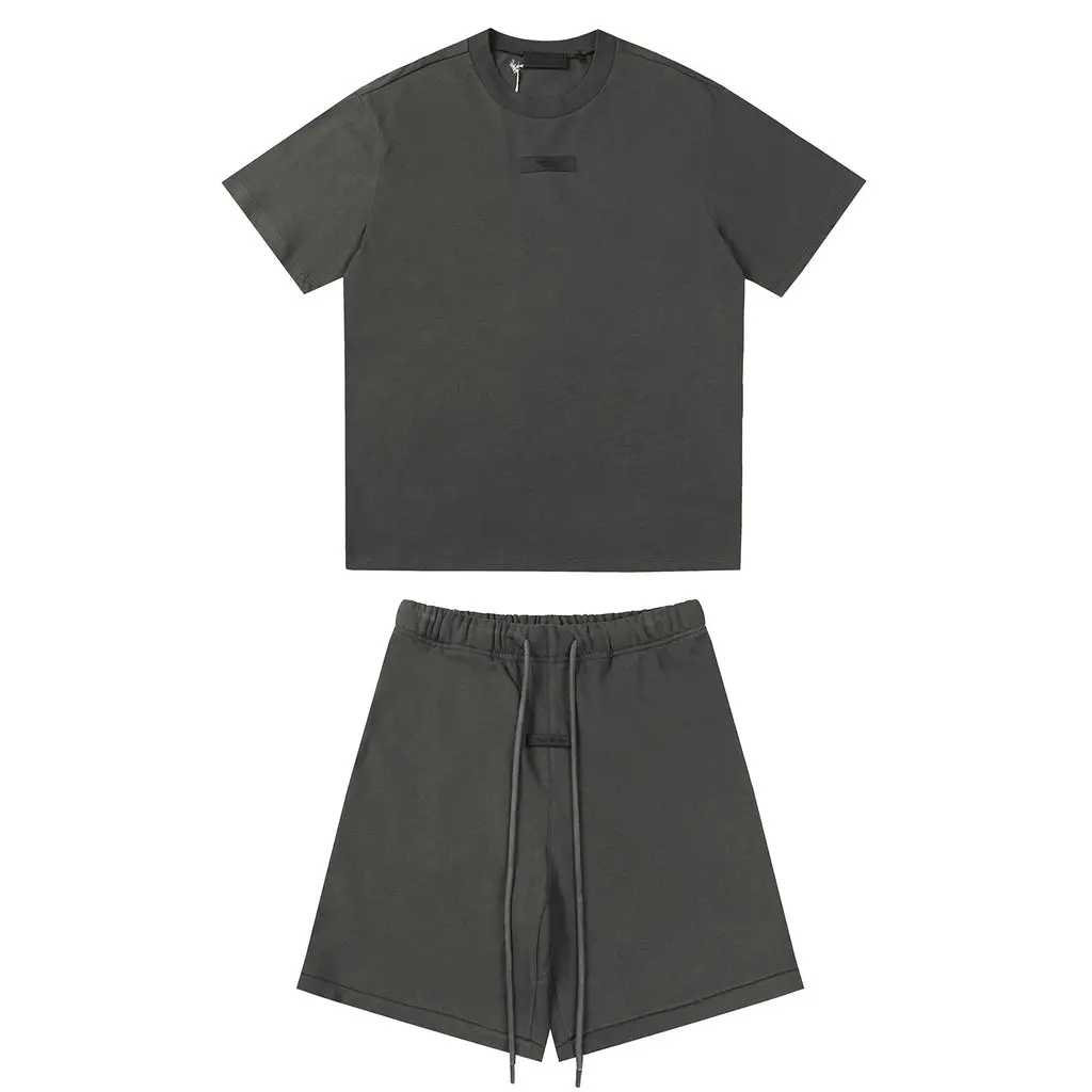 Essentials Short Set Dark Grey