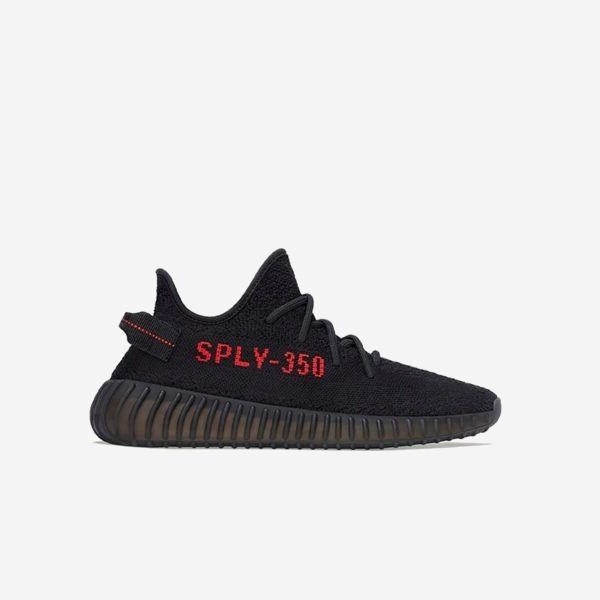 Yeezy Boost 350 Black Red - Imagen 2