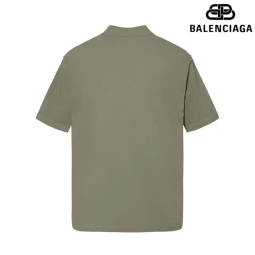 Balenciaga 3B Liquified Oversized T Shirt Washed Olive Green - Imagen 2