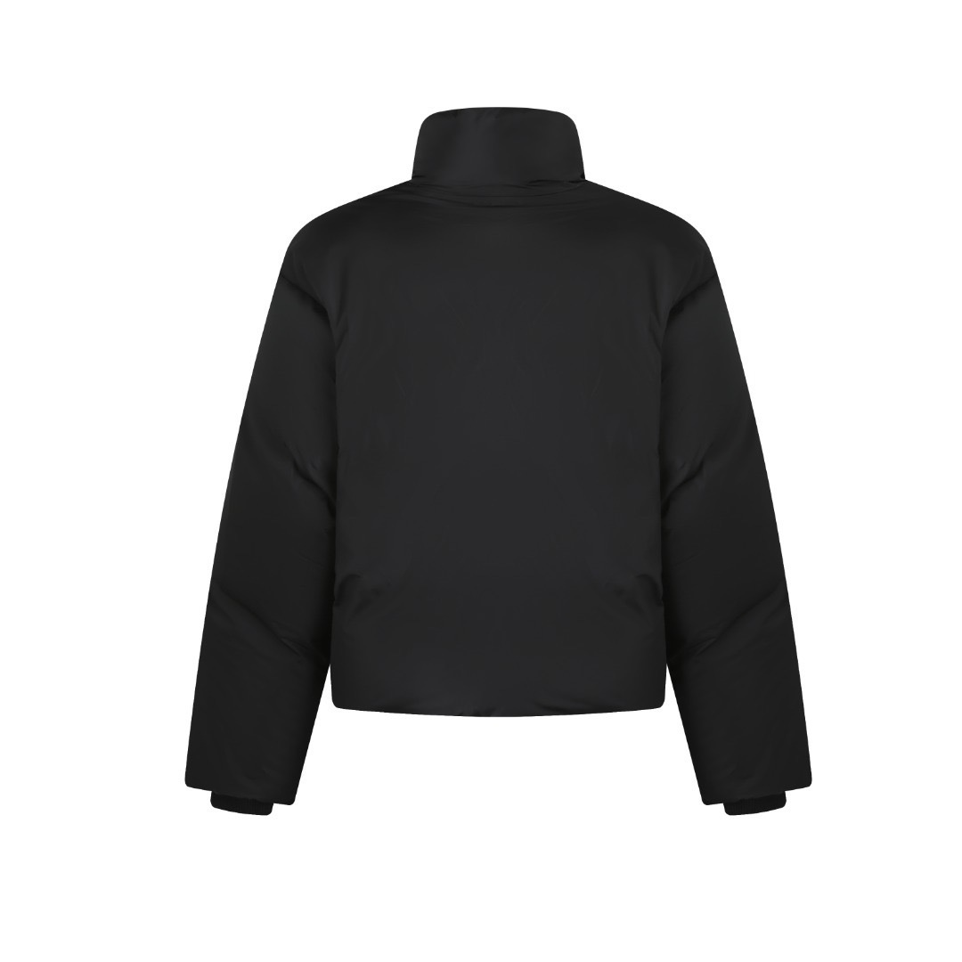 Ami Paris Ami De Coeur Puffer Jacket Black Nylon - Imagen 2
